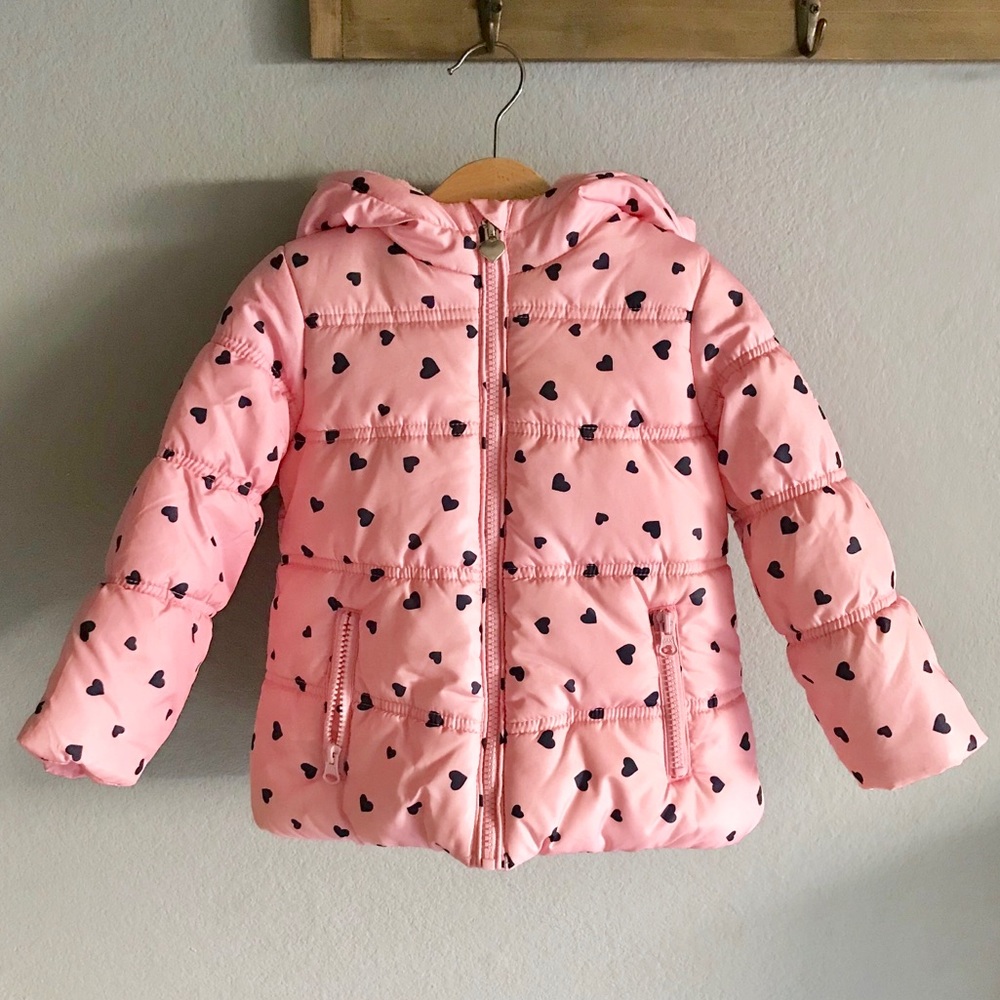 OshKosh B’gosh Light Pink Toddler Girl Puffer Coat